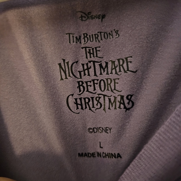 Disney's Nightmare Before Christmas Pajama Set size L Used Excellent condition - Picture 8 of 11